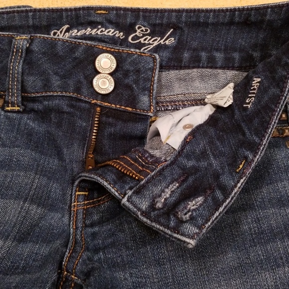 American Eagle Cropped Artist Stretch Jeans in 4 - Picture 5 of 8